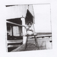Child on Manila Bay Wharf (1941)
